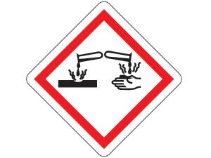 Ätzend Warnhinweis