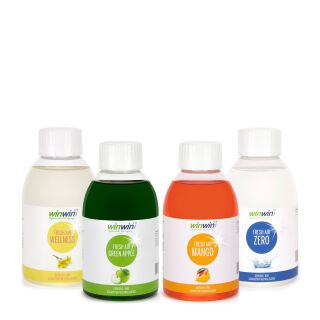 SET: 4 x fresh AIR 250ml | Wellness | Green Apple | Mango | Zero
