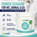 SET: 2x Super Mint WC-Reinigungschaum 1kg mit Messbecher