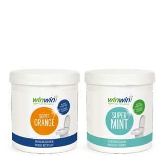 2-er SET: WC-Reiniger Super Mint 1KG & WC-Reiniger Super Orange