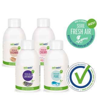 SET: FRESH AIR Vegans Kashmir Cherry Pure Zero* Luftreinigungs-Konzentrat 250ml