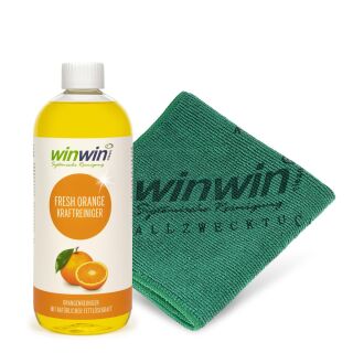 SET: fresh Orange Orangenreiniger 1000ml + Allzwecktuch