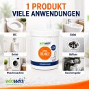 SET: 2x Super Orange WC-Reinigungschaum 1kg mit Messbecher