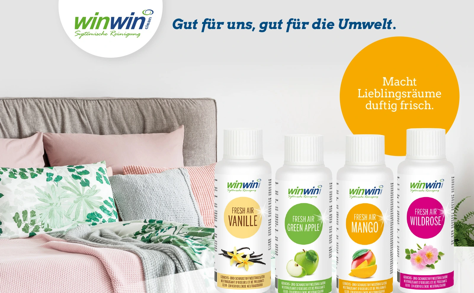 Mit winwinCLEAN Fresh Air atmen Sie frische, saubere Luft.