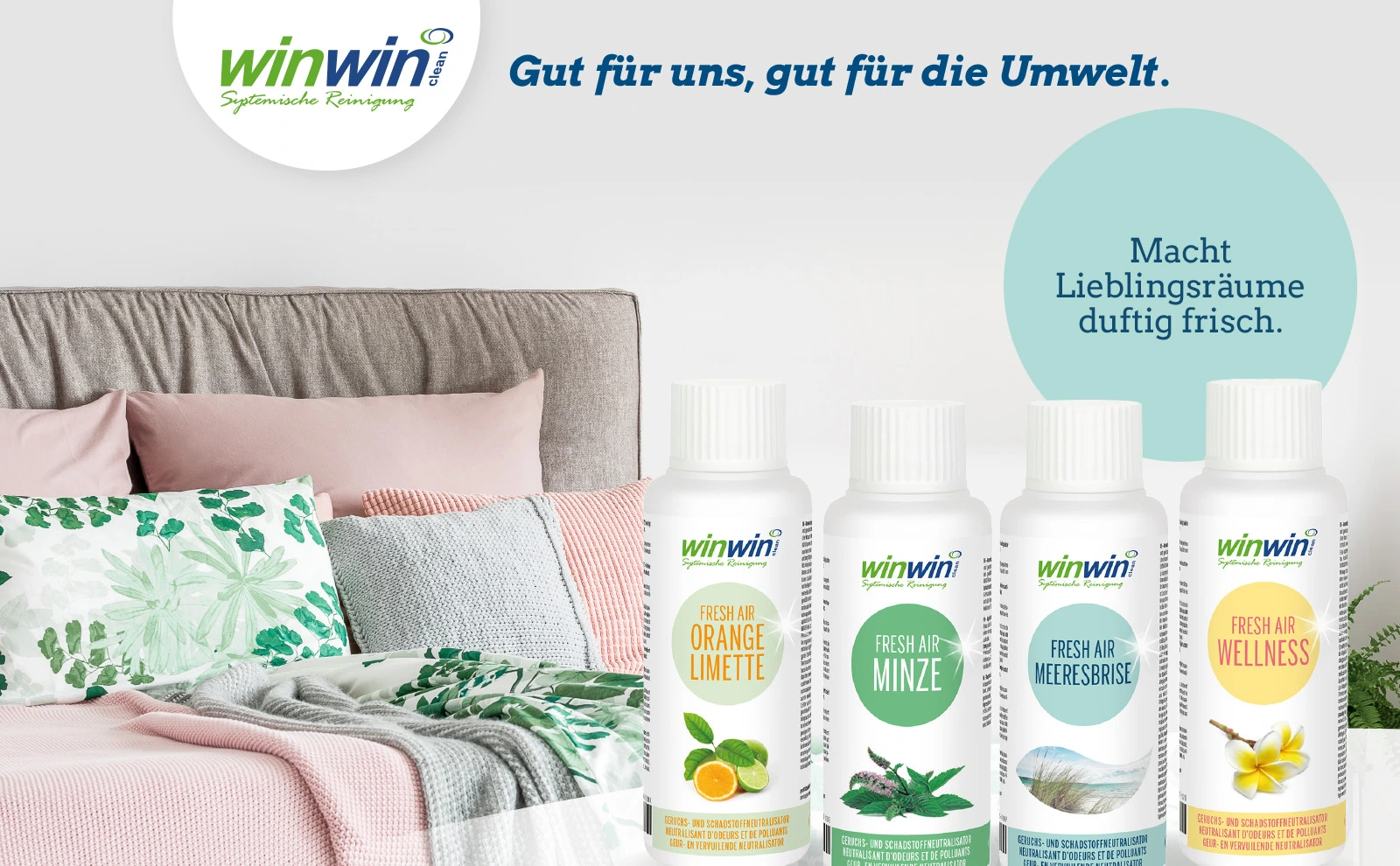 Mit winwinCLEAN Fresh Air atmen Sie frische, saubere Luft.