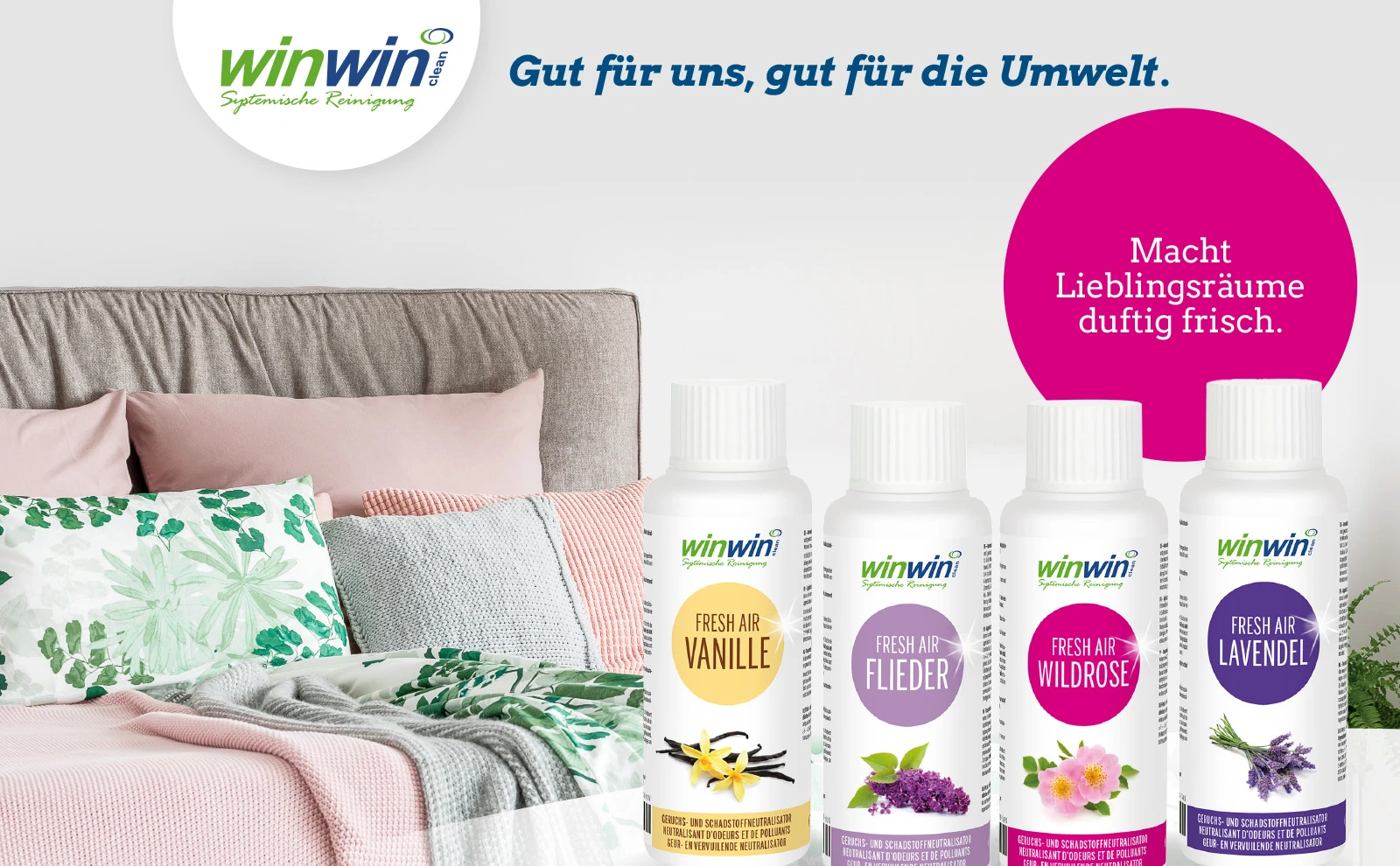 Mit winwinCLEAN Fresh Air atmen Sie frische, saubere Luft.