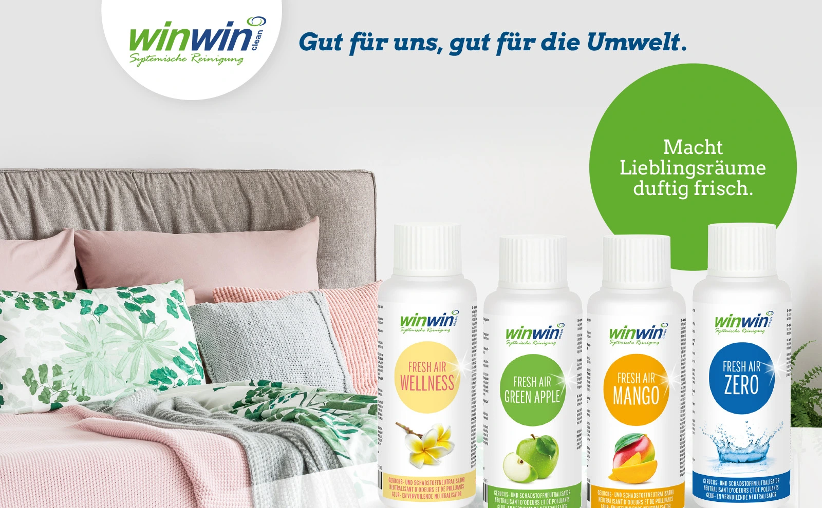 Mit winwinCLEAN Fresh Air atmen Sie frische, saubere Luft.
